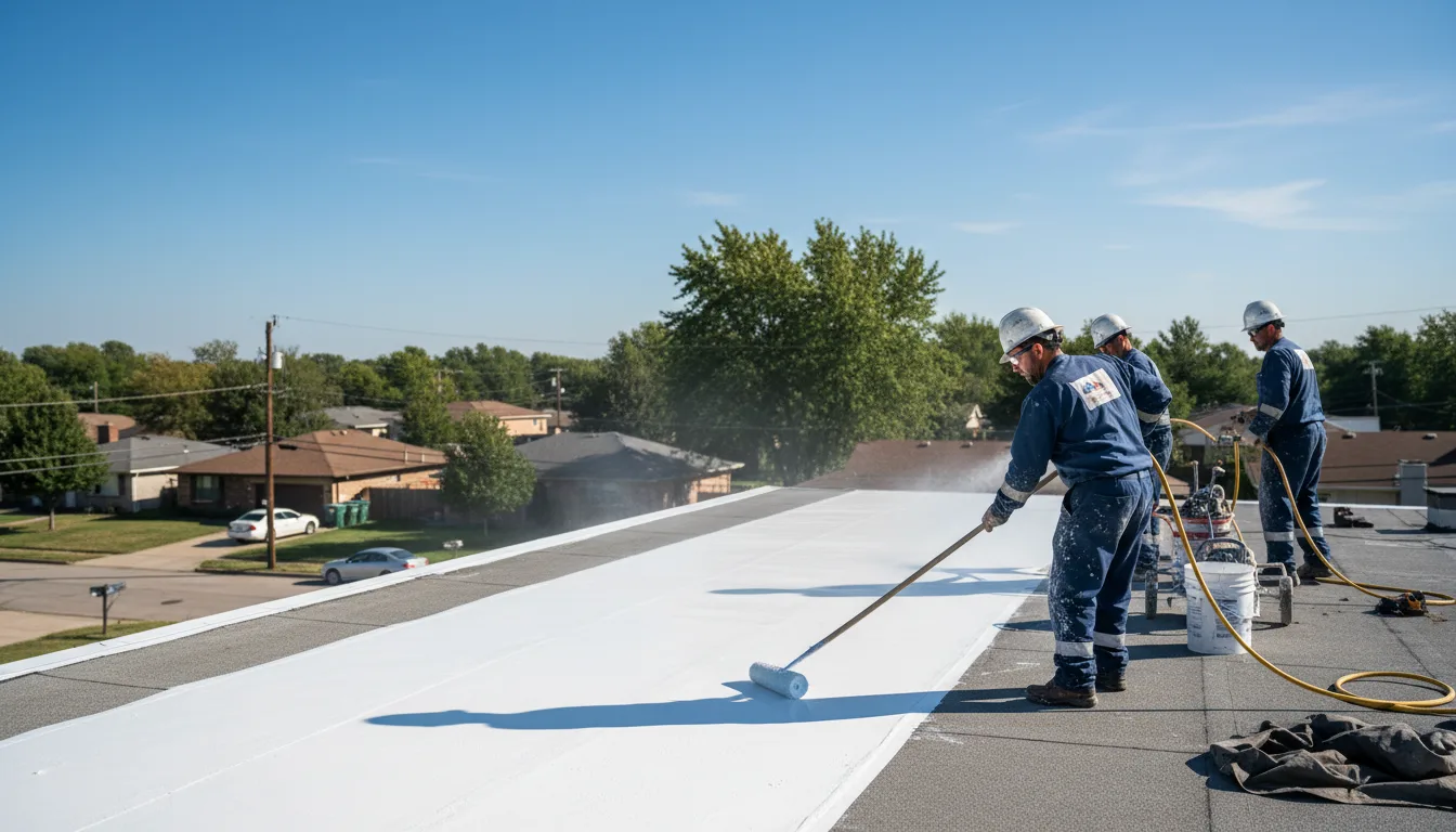 Commercial roof coating in Aspen Hill, MD near me